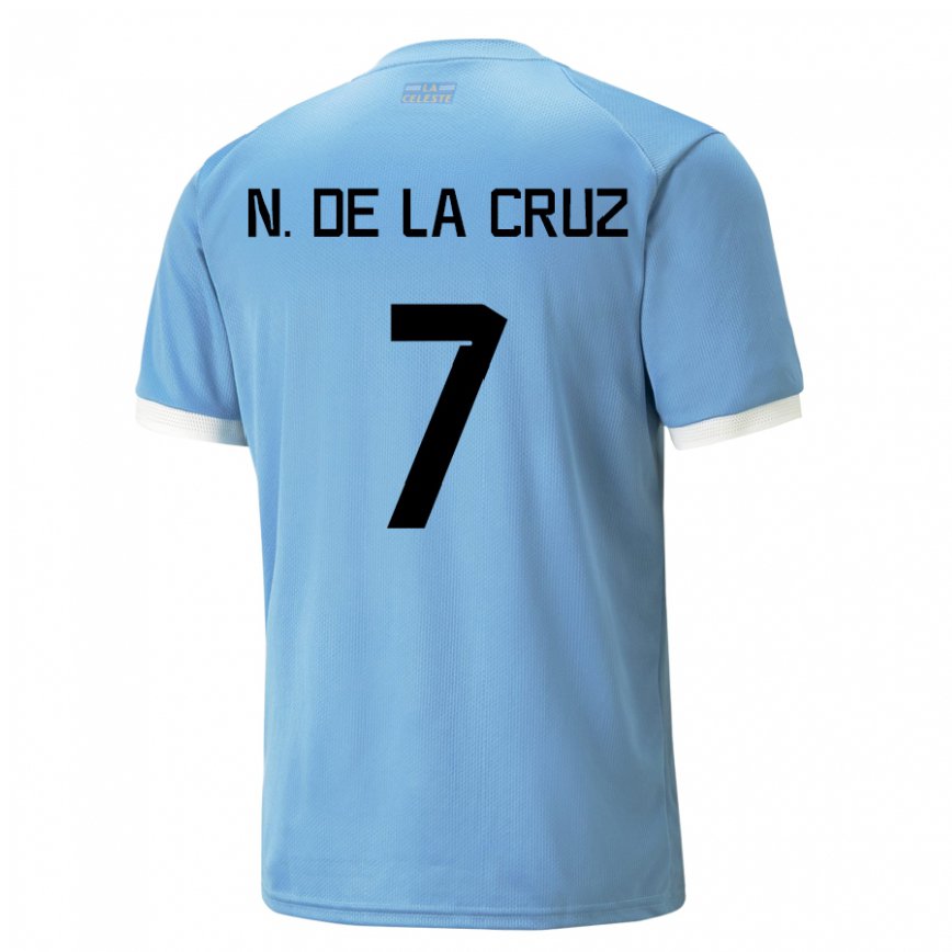 Niño Camiseta Uruguay Nicolas De La Cruz #7 Azul 1ª Equipación 22-24 Perú