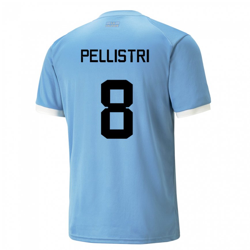 Niño Camiseta Uruguay Facundo Pellistri #8 Azul 1ª Equipación 22-24 Perú