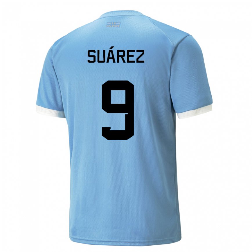 Niño Camiseta Uruguay Luis Suarez #9 Azul 1ª Equipación 22-24 Perú