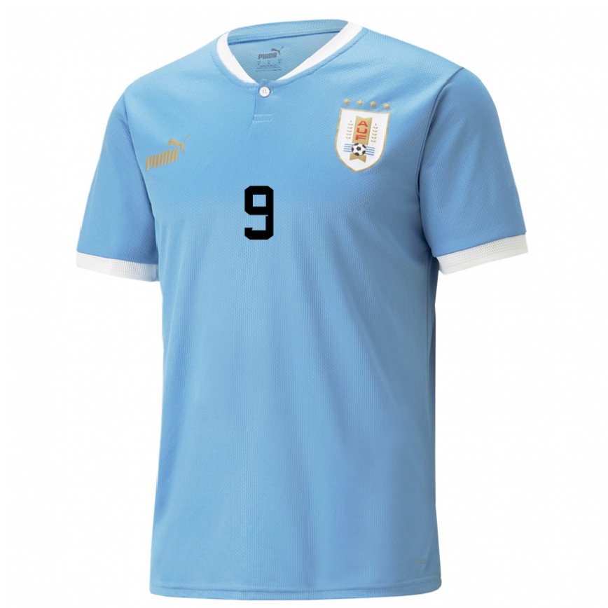 Niño Camiseta Uruguay Luis Suarez #9 Azul 1ª Equipación 22-24 Perú