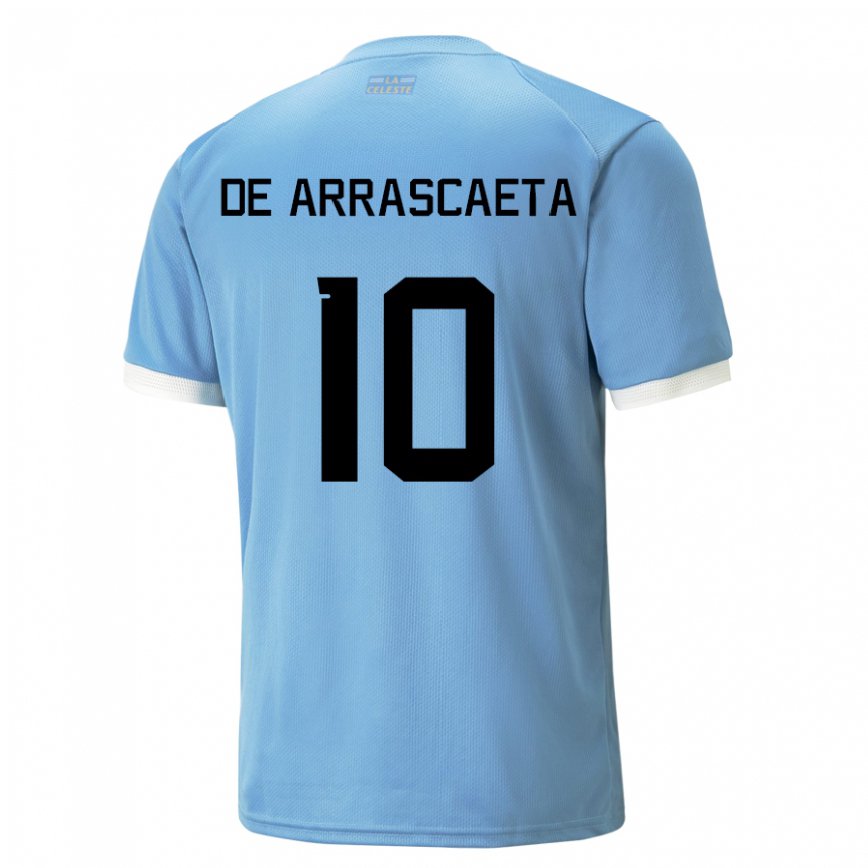 Niño Camiseta Uruguay Giorgian De Arrascaeta #10 Azul 1ª Equipación 22-24 Perú