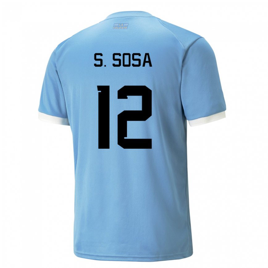 Niño Camiseta Uruguay Sebastian Sosa #12 Azul 1ª Equipación 22-24 Perú