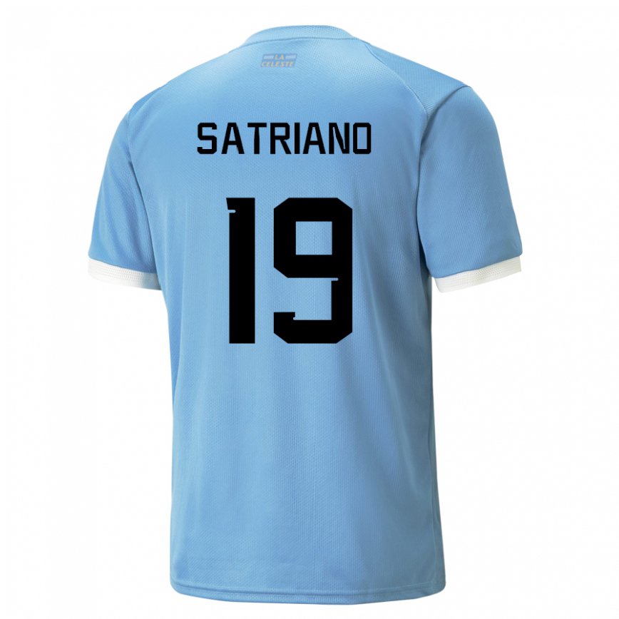 Niño Camiseta Uruguay Martin Satriano #19 Azul 1ª Equipación 22-24 Perú