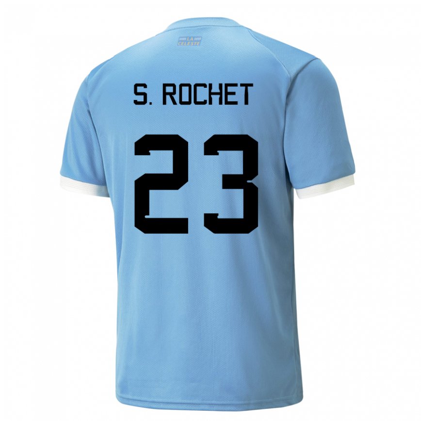 Niño Camiseta Uruguay Sergio Rochet #23 Azul 1ª Equipación 22-24 Perú