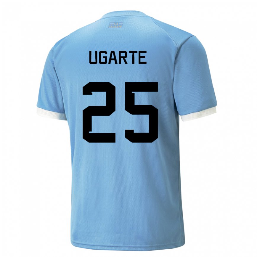 Niño Camiseta Uruguay Manuel Ugarte #25 Azul 1ª Equipación 22-24 Perú