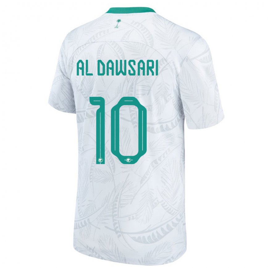 Niño Camiseta Arabia Saudita Salem Al Dawsari #10 Blanco 1ª Equipación 22-24 Perú