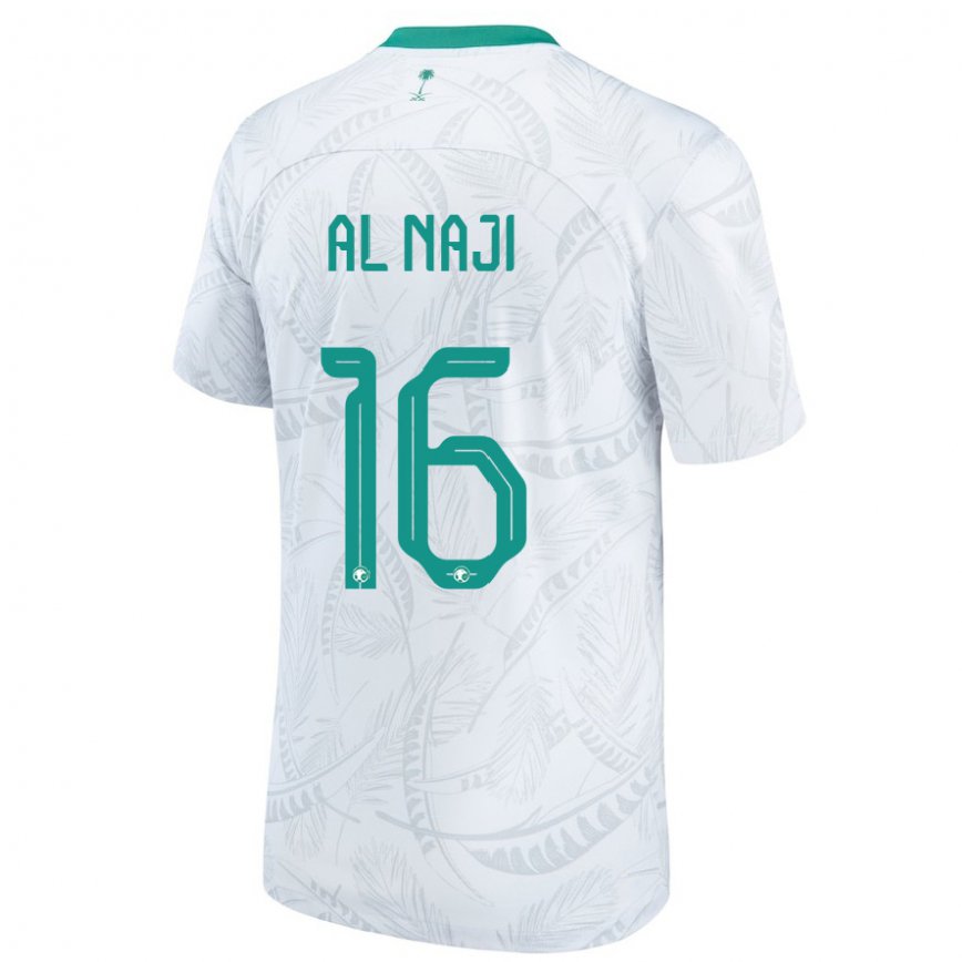 Niño Camiseta Arabia Saudita Sami Al Naji #16 Blanco 1ª Equipación 22-24 Perú