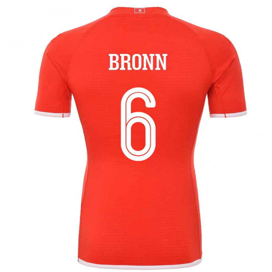 Niño Camiseta Túnez Dylan Bronn #6 Rojo 1ª Equipación 22-24 Perú