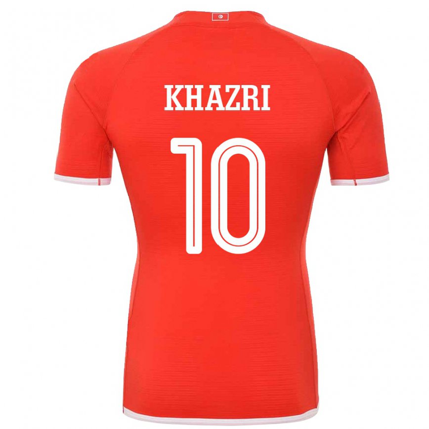 Niño Camiseta Túnez Wahbi Khazri #10 Rojo 1ª Equipación 22-24 Perú