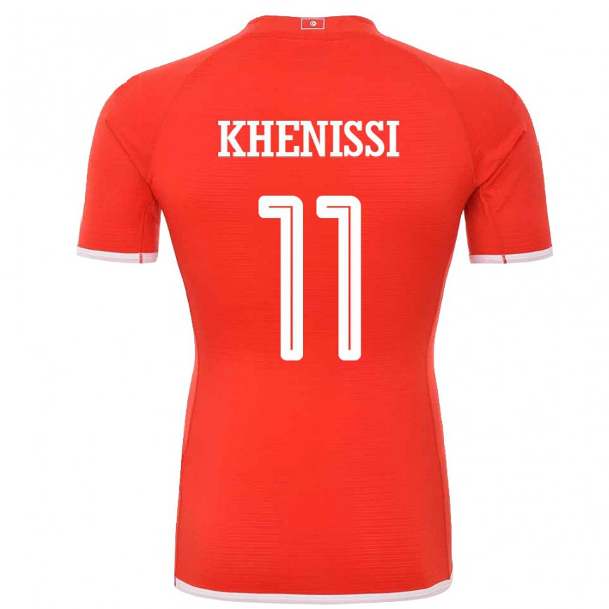 Niño Camiseta Túnez Taha Yassine Khenissi #11 Rojo 1ª Equipación 22-24 Perú