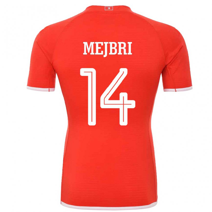 Niño Camiseta Túnez Hannibal Mejbri #14 Rojo 1ª Equipación 22-24 Perú