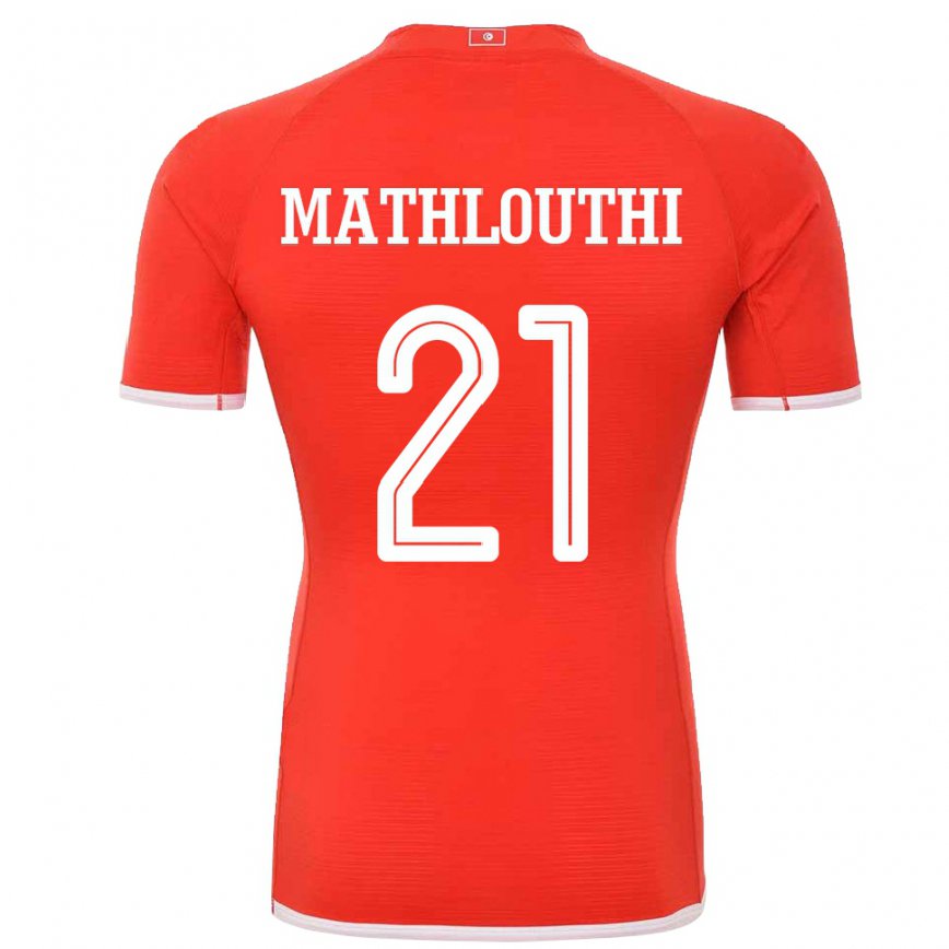 Niño Camiseta Túnez Hamza Mathlouthi #21 Rojo 1ª Equipación 22-24 Perú