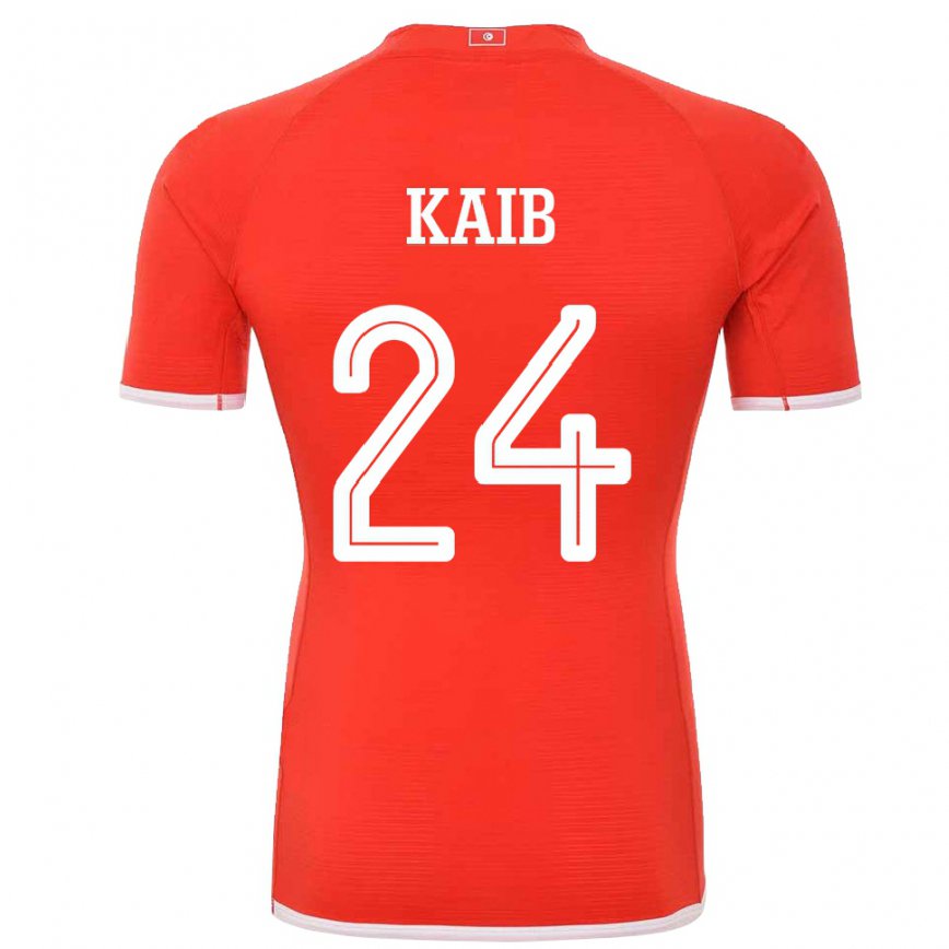 Niño Camiseta Túnez Rami Kaib #24 Rojo 1ª Equipación 22-24 Perú