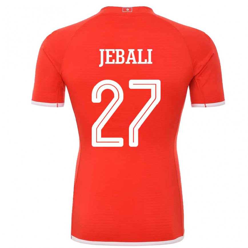 Niño Camiseta Túnez Issam Jebali #27 Rojo 1ª Equipación 22-24 Perú