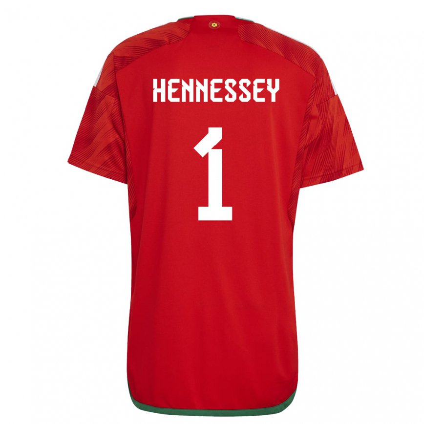 Niño Camiseta Gales Wayne Hennessey #1 Rojo 1ª Equipación 22-24 Perú