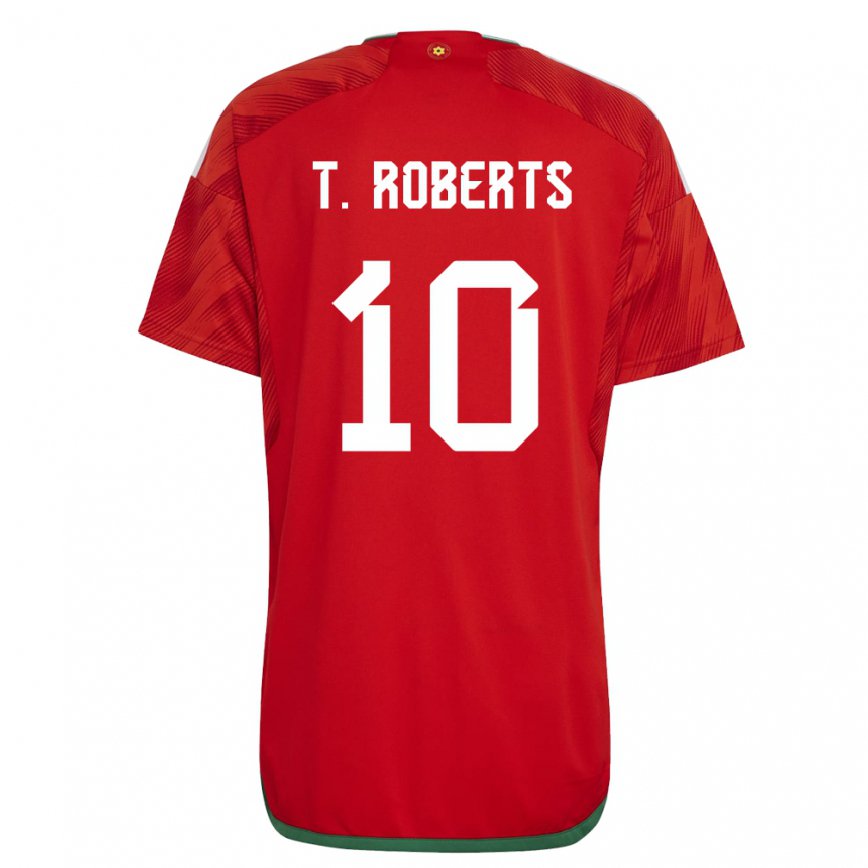 Niño Camiseta Gales Tyler Roberts #10 Rojo 1ª Equipación 22-24 Perú