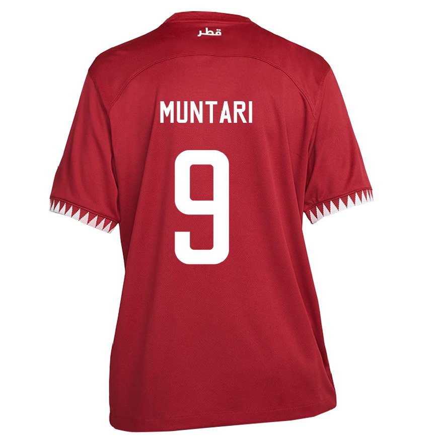 Niño Camiseta Catar Mohammed Muntari #9 Granate 1ª Equipación 22-24 Perú