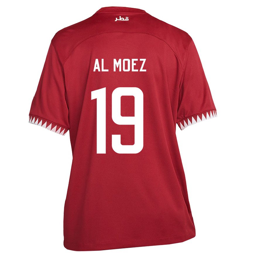 Niño Camiseta Catar Almoez Ali #19 Granate 1ª Equipación 22-24 Perú