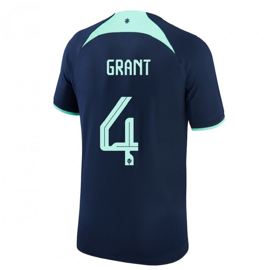 Niño Camiseta Australia Rhyan Grant #4 Azul Oscuro 2ª Equipación 22-24 Perú