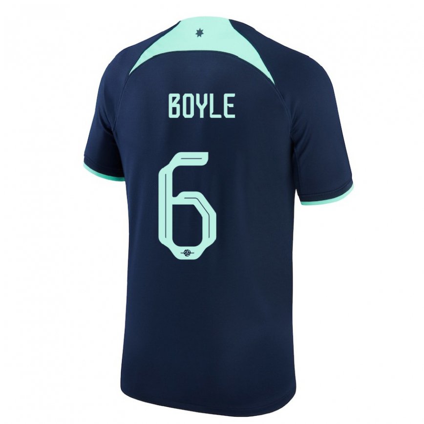 Niño Camiseta Australia Martin Boyle #6 Azul Oscuro 2ª Equipación 22-24 Perú