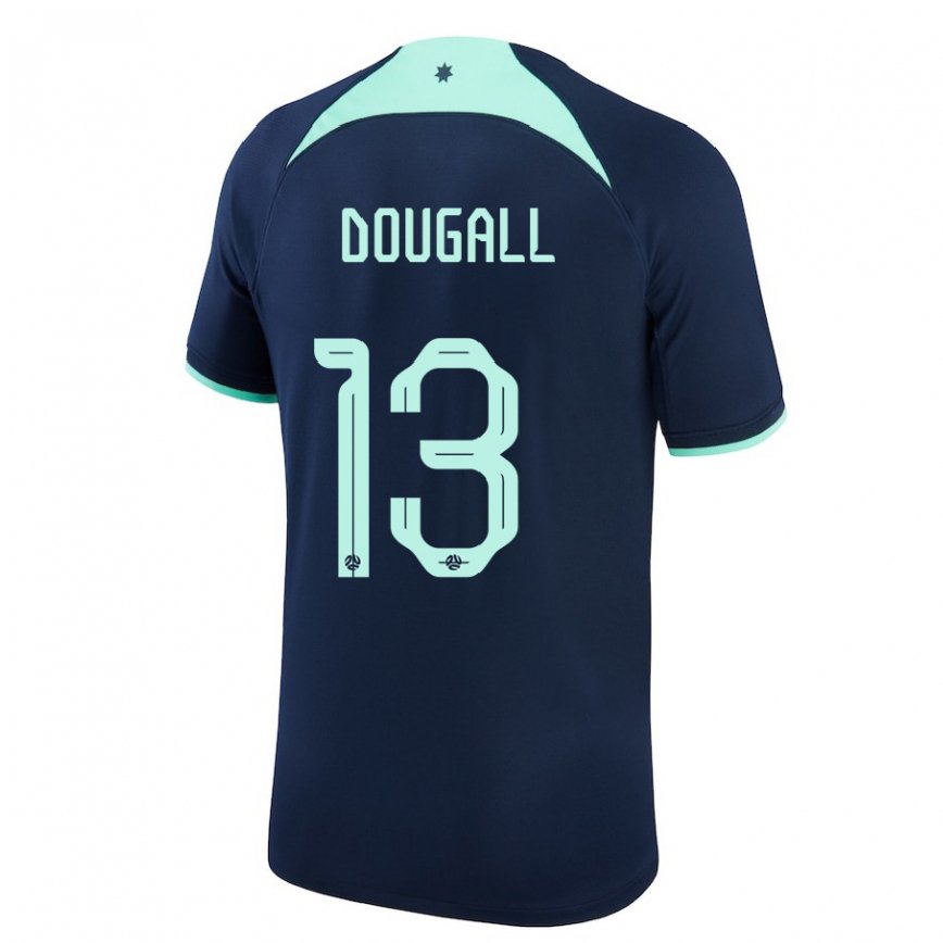 Niño Camiseta Australia Kenny Dougall #13 Azul Oscuro 2ª Equipación 22-24 Perú