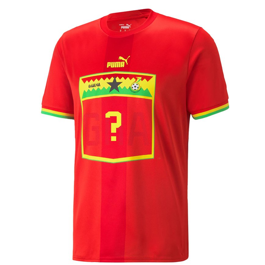 Niño Camiseta Ghana Su Nombre #0 Rojo 2ª Equipación 22-24 Perú