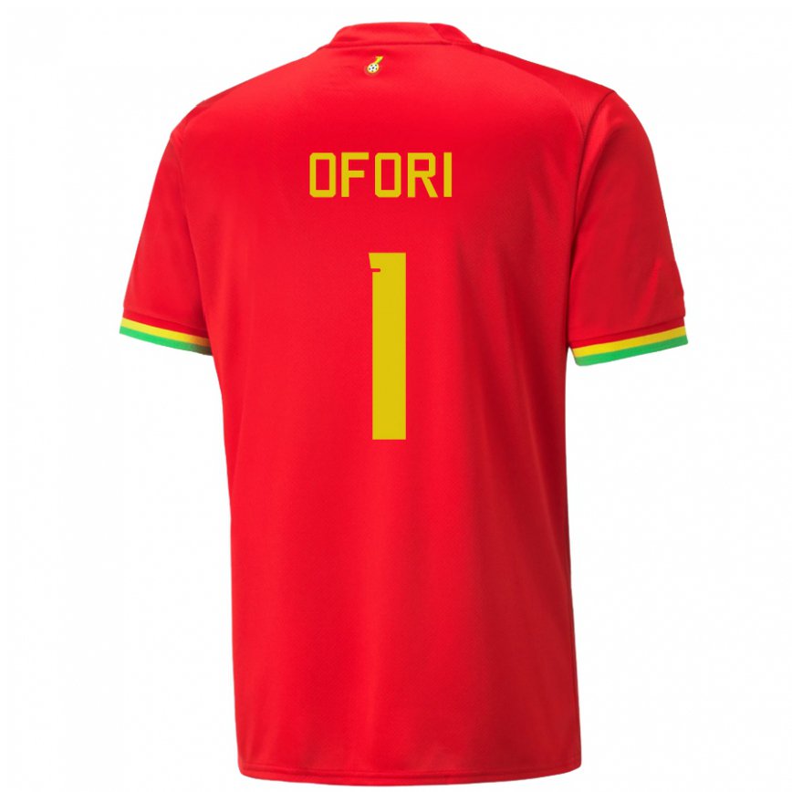 Niño Camiseta Ghana Richard Ofori #1 Rojo 2ª Equipación 22-24 Perú