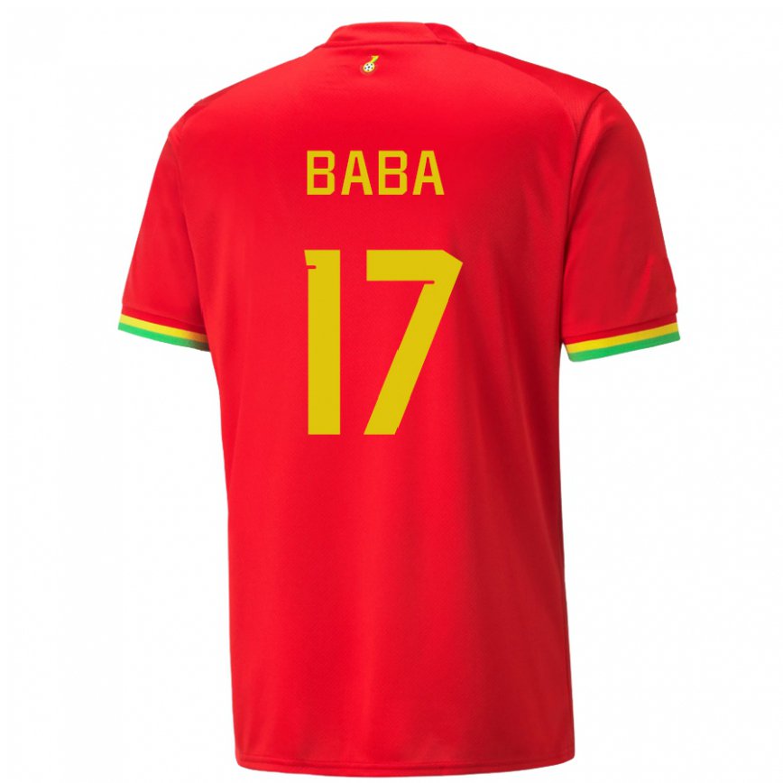 Niño Camiseta Ghana Abdul-rahman Baba #17 Rojo 2ª Equipación 22-24 Perú