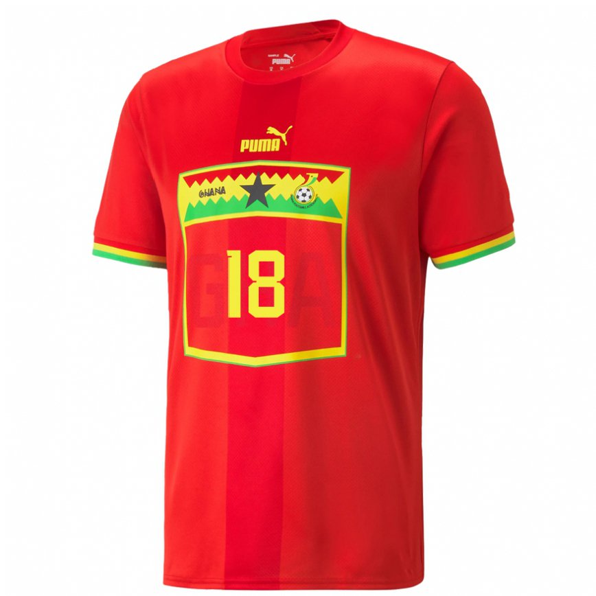 Niño Camiseta Ghana Daniel Amartey #18 Rojo 2ª Equipación 22-24 Perú