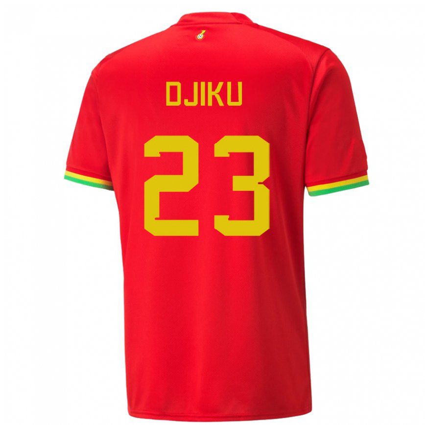 Niño Camiseta Ghana Alexander Djiku #23 Rojo 2ª Equipación 22-24 Perú