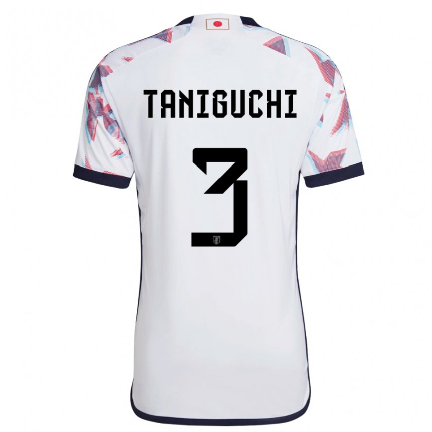 Niño Camiseta Japón Shogo Taniguchi #3 Blanco 2ª Equipación 22-24 Perú