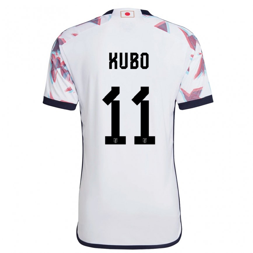 Niño Camiseta Japón Takefusa Kubo #11 Blanco 2ª Equipación 22-24 Perú