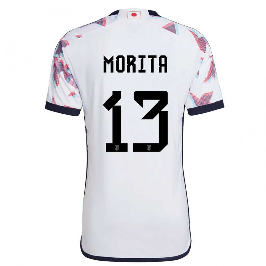 Niño Camiseta Japón Hidemasa Morita #13 Blanco 2ª Equipación 22-24 Perú