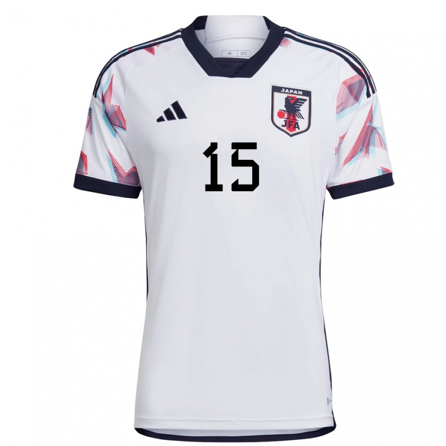 Niño Camiseta Japón Daichi Kamada #15 Blanco 2ª Equipación 22-24 Perú