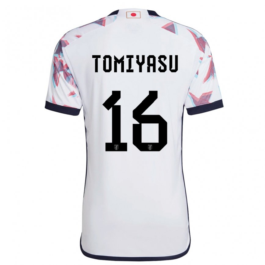 Niño Camiseta Japón Takehiro Tomiyasu #16 Blanco 2ª Equipación 22-24 Perú