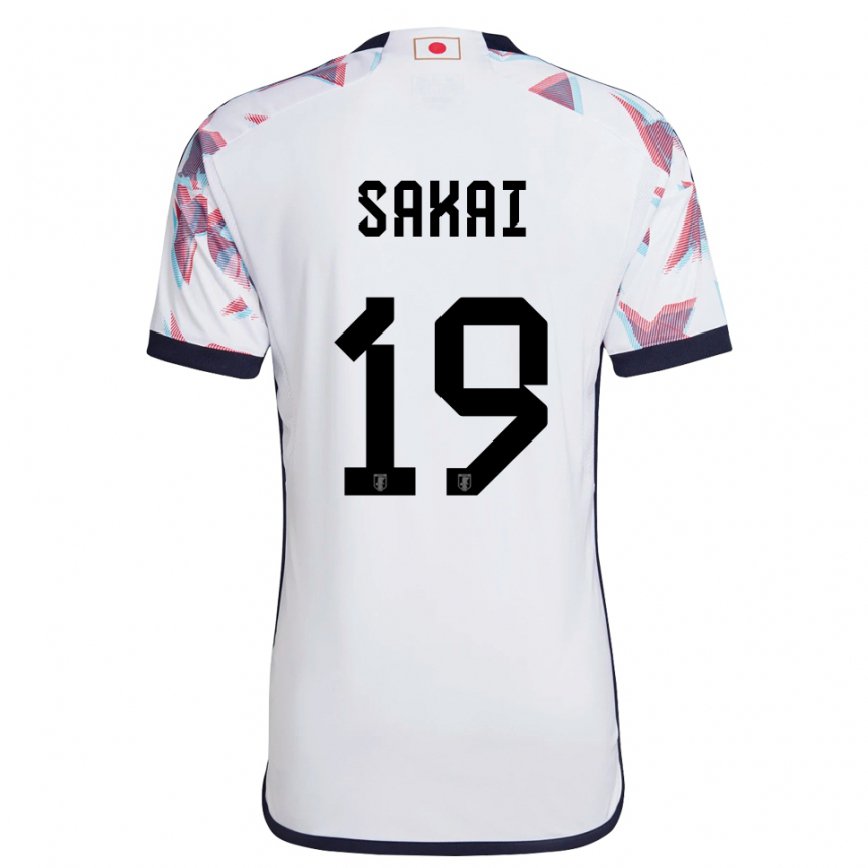 Niño Camiseta Japón Hiroki Sakai #19 Blanco 2ª Equipación 22-24 Perú