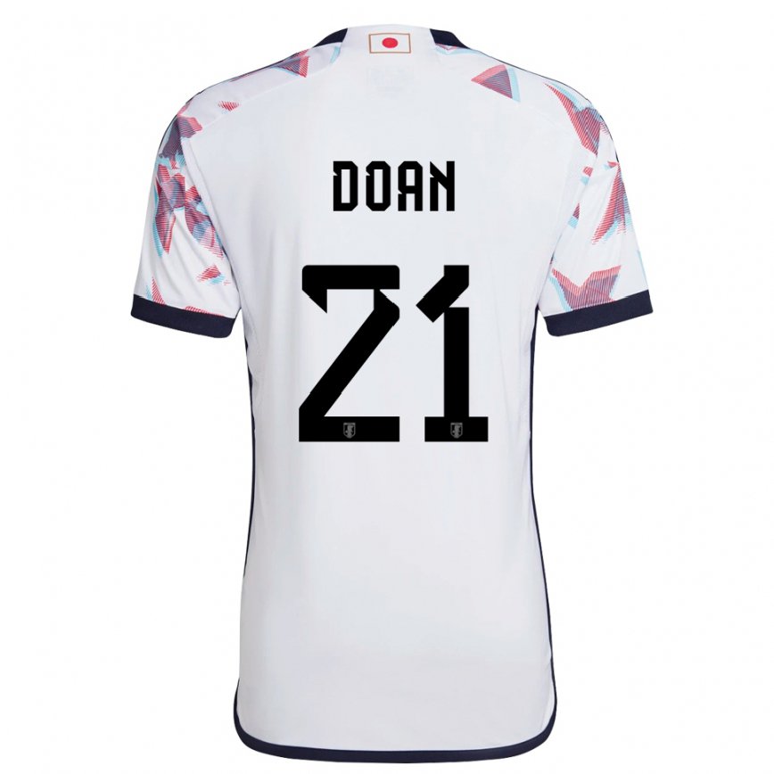 Niño Camiseta Japón Ritsu Doan #21 Blanco 2ª Equipación 22-24 Perú