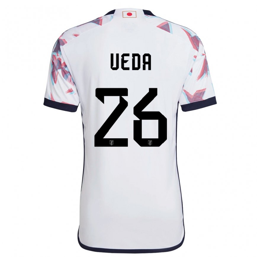 Niño Camiseta Japón Ayase Ueda #26 Blanco 2ª Equipación 22-24 Perú