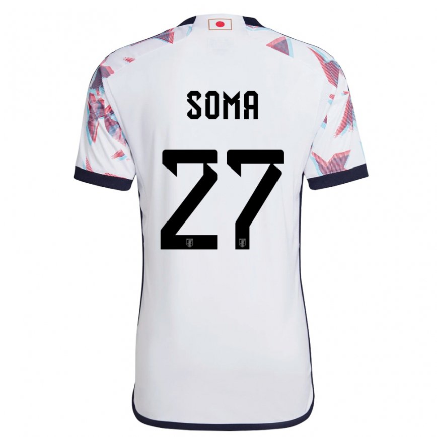 Niño Camiseta Japón Yuki Soma #27 Blanco 2ª Equipación 22-24 Perú