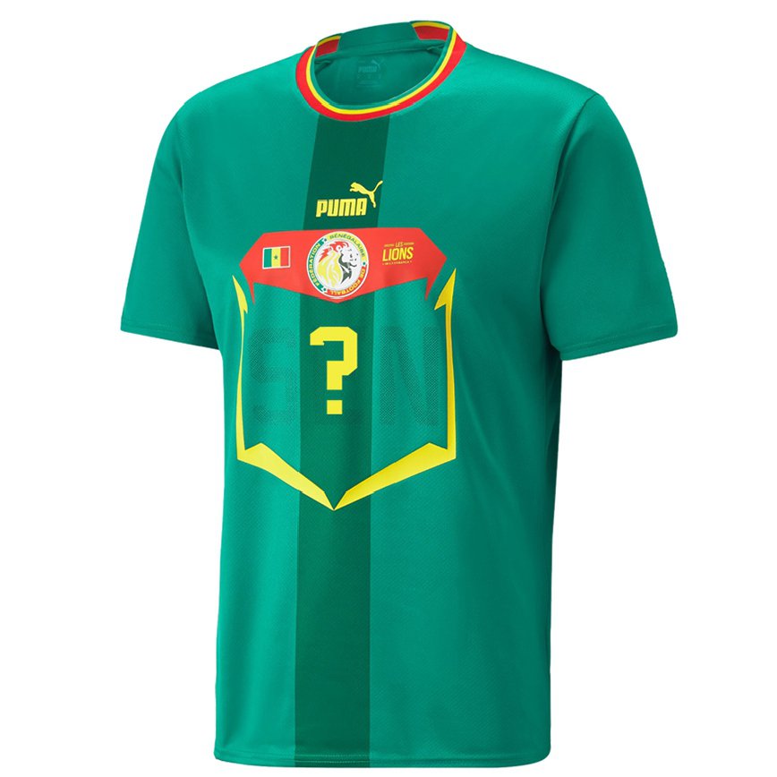 Niño Camiseta Senegal Su Nombre #0 Verde 2ª Equipación 22-24 Perú