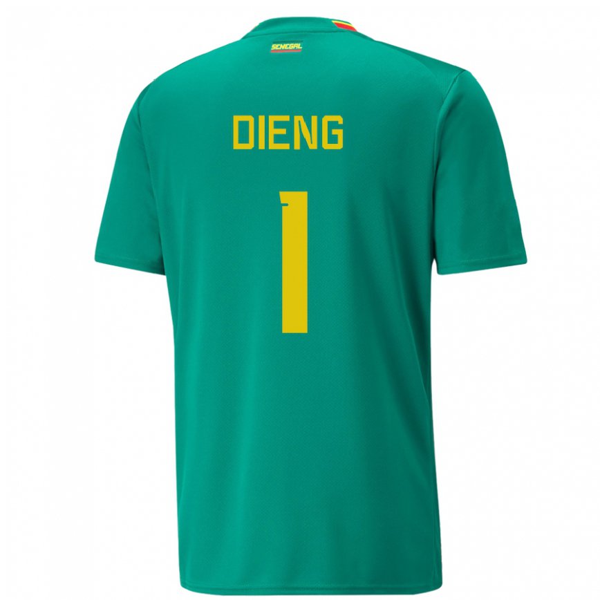 Niño Camiseta Senegal Timothy Dieng #1 Verde 2ª Equipación 22-24 Perú