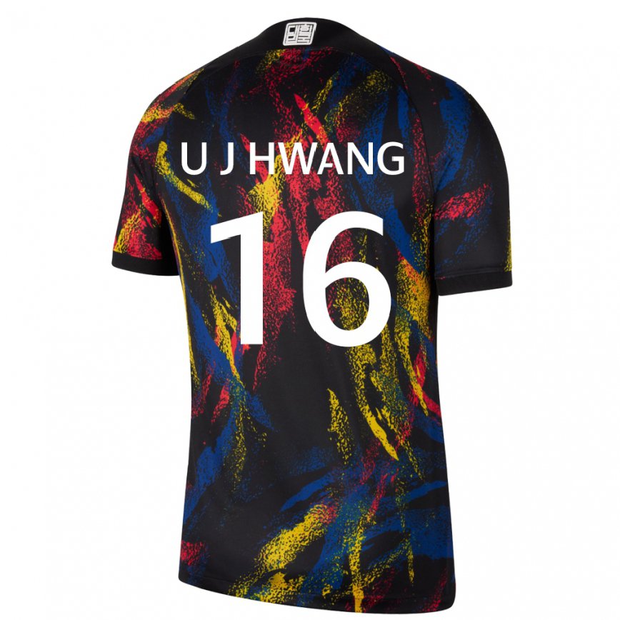 Niño Camiseta Corea Del Sur Ui-jo Hwang #16 Multicolores 2ª Equipación 22-24 Perú