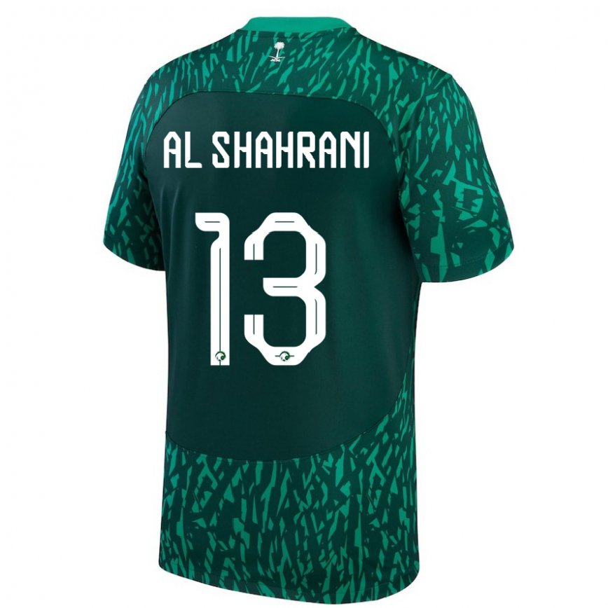 Niño Camiseta Arabia Saudita Yaseer Al Shahrani #13 Verde Oscuro 2ª Equipación 22-24 Perú