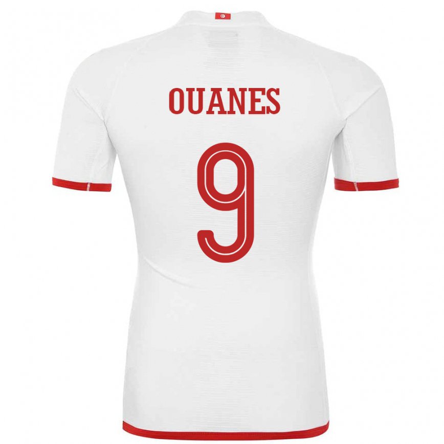 Niño Camiseta Túnez Mortadha Ben Ouanes #9 Blanco 2ª Equipación 22-24 Perú