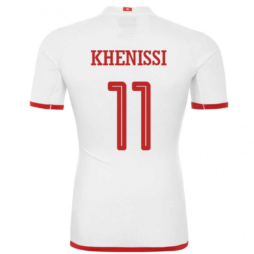 Niño Camiseta Túnez Taha Yassine Khenissi #11 Blanco 2ª Equipación 22-24 Perú