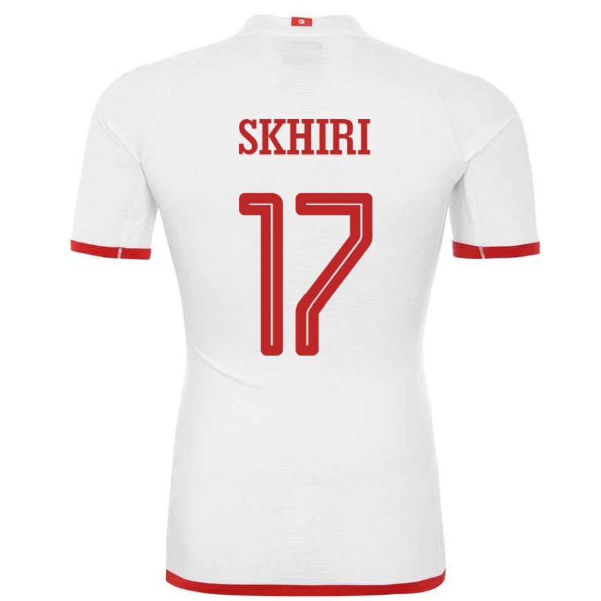 Niño Camiseta Túnez Ellyes Skhiri #17 Blanco 2ª Equipación 22-24 Perú