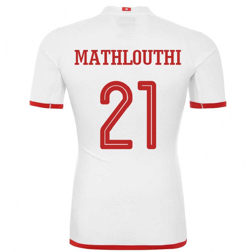 Niño Camiseta Túnez Hamza Mathlouthi #21 Blanco 2ª Equipación 22-24 Perú