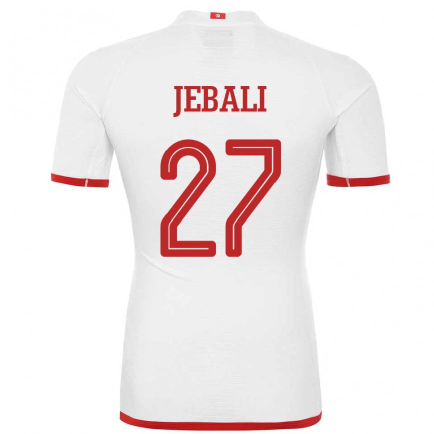 Niño Camiseta Túnez Issam Jebali #27 Blanco 2ª Equipación 22-24 Perú