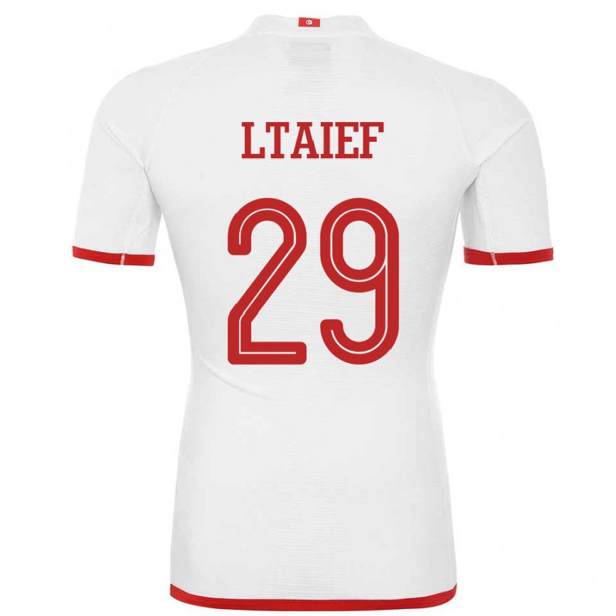 Niño Camiseta Túnez Sayfallah Ltaief #29 Blanco 2ª Equipación 22-24 Perú