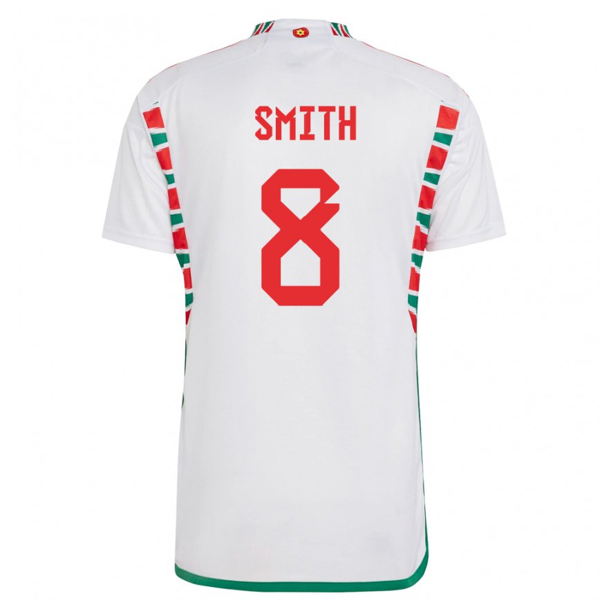 Niño Camiseta Gales Matt Smith #8 Blanco 2ª Equipación 22-24 Perú